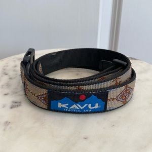 KAVU adjustable belt (one size) outdoors belt - tan print